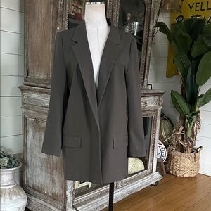 ALL SAINTS ALEIDA TRI BLAZER TARMAC GREEN 10 NEW
